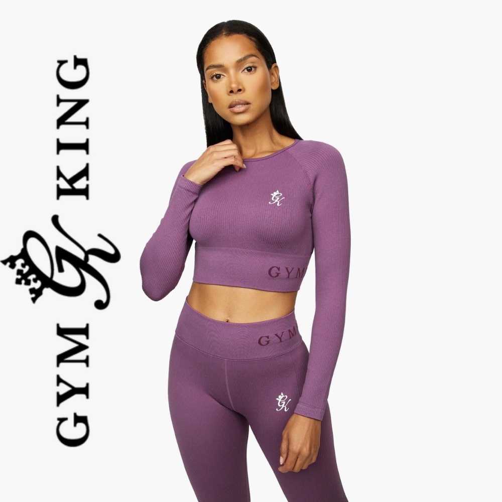 Gym King Formation Long Sleeve Crop Top